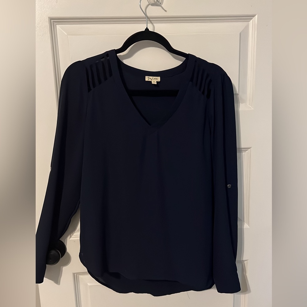 Navy blue blouse